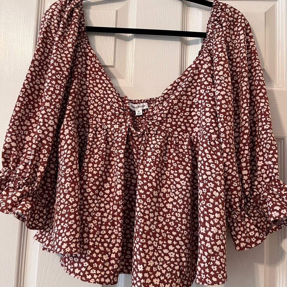 Newbury Kustom NWOT Floral Top